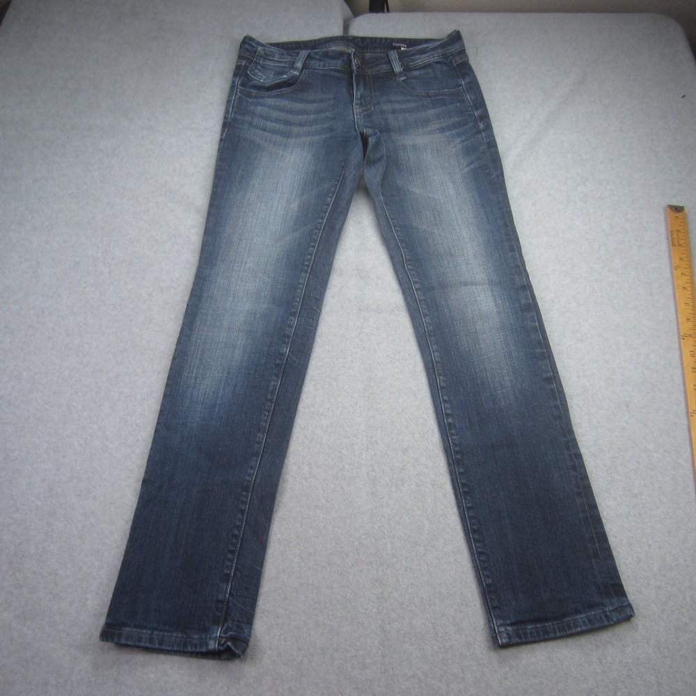 VIGOSS Jeans Women 5 30x30.5 Blue‎ Wash Denim Stretch Straight Leg